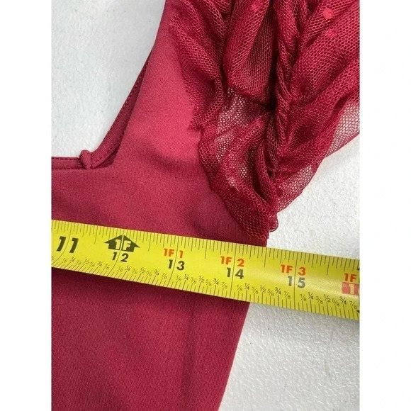 Intimately by Free People Must be love bodysuit wine size S - Picture 6 of 10